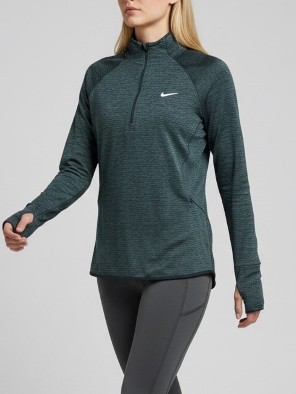 NIKE women’s long sleeve top size S dark gray